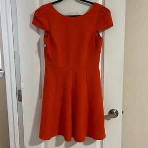 4C Orange Fit & Flare Boutique Dress 6 - NWT $285 from Julian Gold
